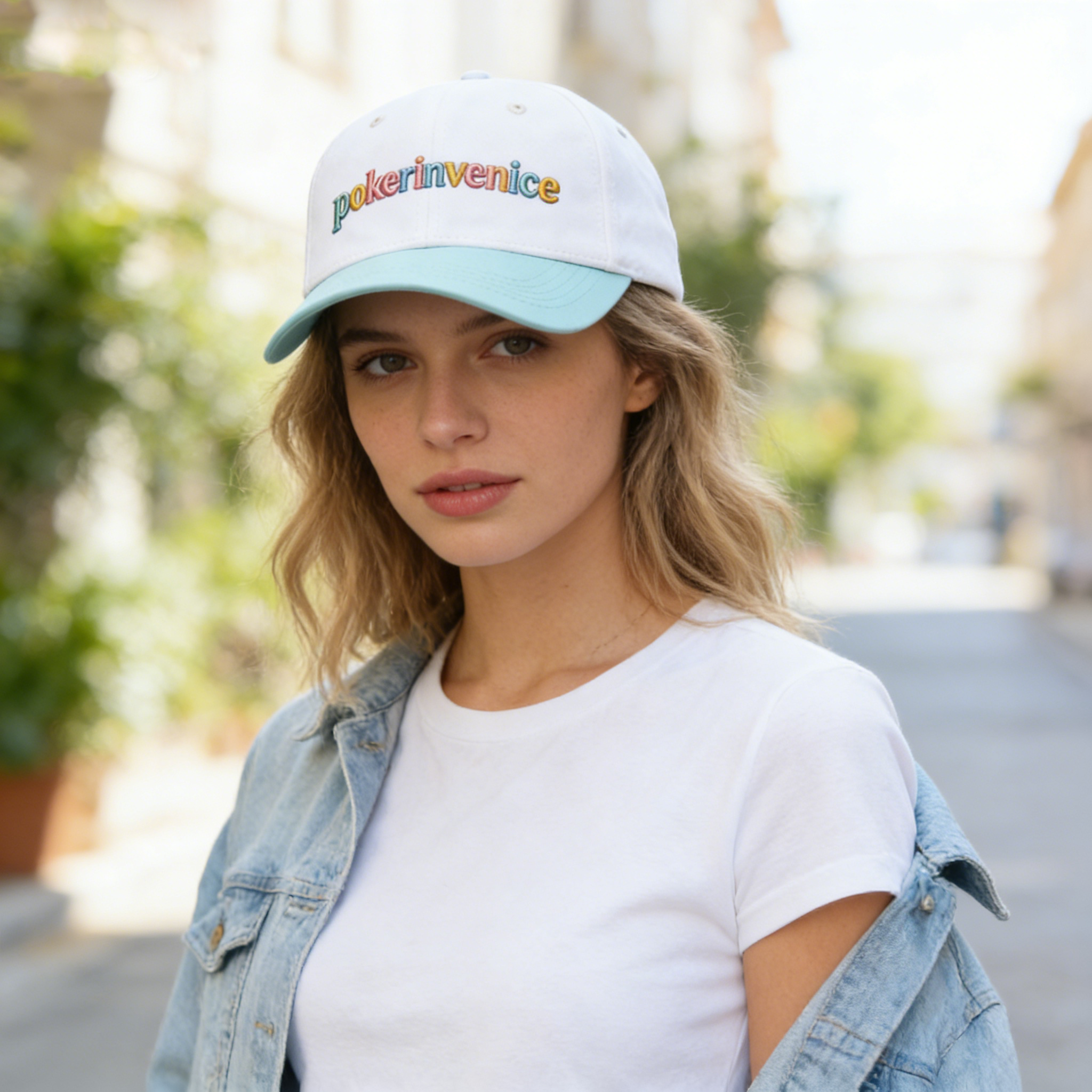 Two-Tone Colorful Letter Cap