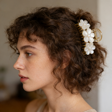 Dreamy Triple Flower Hair Claw