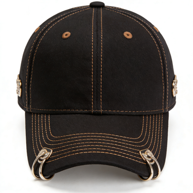 Punk Metal Ring Baseball Cap